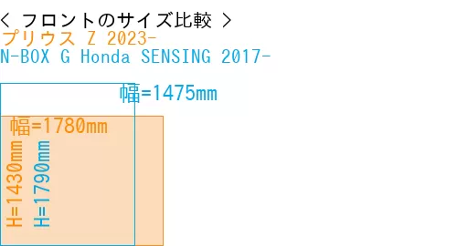 #プリウス Z 2023- + N-BOX G Honda SENSING 2017-